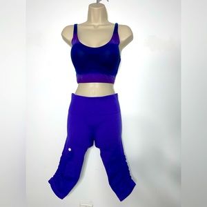 Gym set, sports bra is from Victoria secret and leggings are Lululemon.